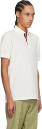 Paul Smith Off-White Artist Stripe Placket Polo