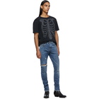 Saint Laurent Black Skeleton T-Shirt