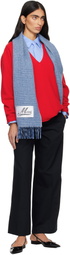 Marni Blue Wool Scarf