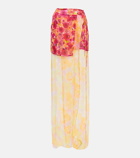 Dries Van Noten - Silene silk maxi skirt