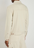 Paige Scout Panelled Cotton-blend Overshirt Jacket Ecru