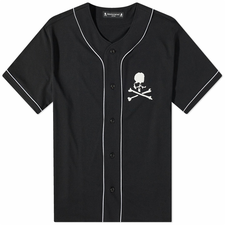 Photo: Mastermind Japan Men's Baseball T-Shirt in Black