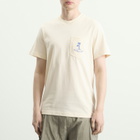 Moncler Men's Palm Logo Pocket T-Shirt in White