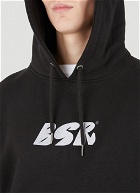 Embroidered Logo Hooded Sweatshirt in Black