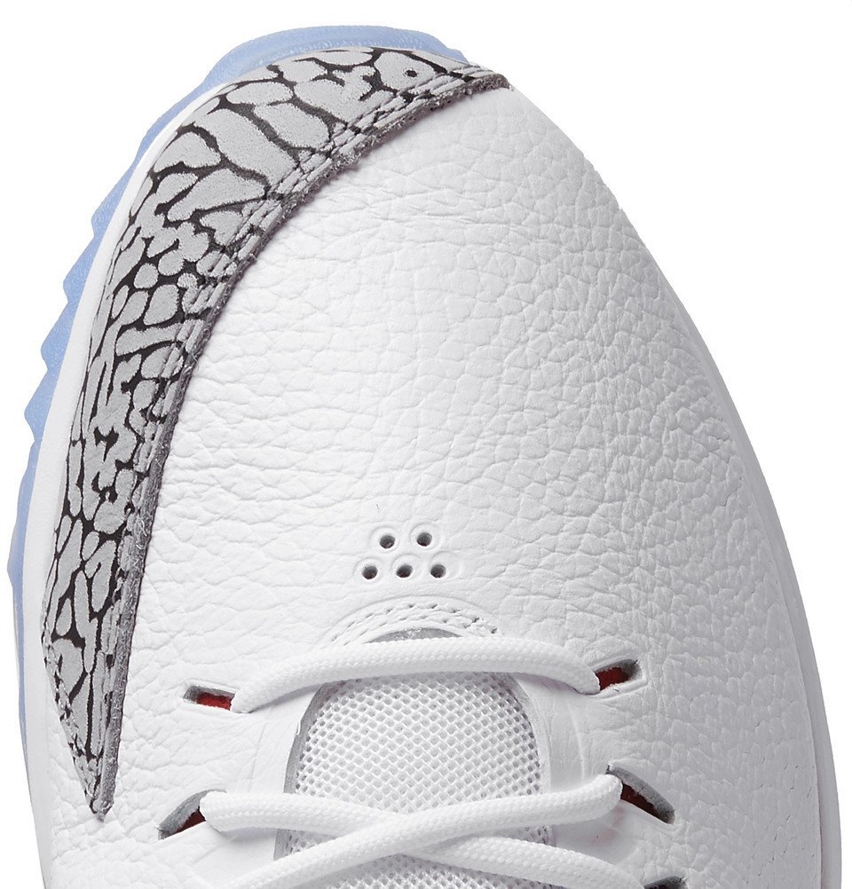 Nike Golf - Jordan ADG Leather and Mesh Golf Shoes - White Nike Golf