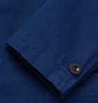 Mr P. - Unstructured Cotton-Blend Moleskin Suit Jacket - Blue