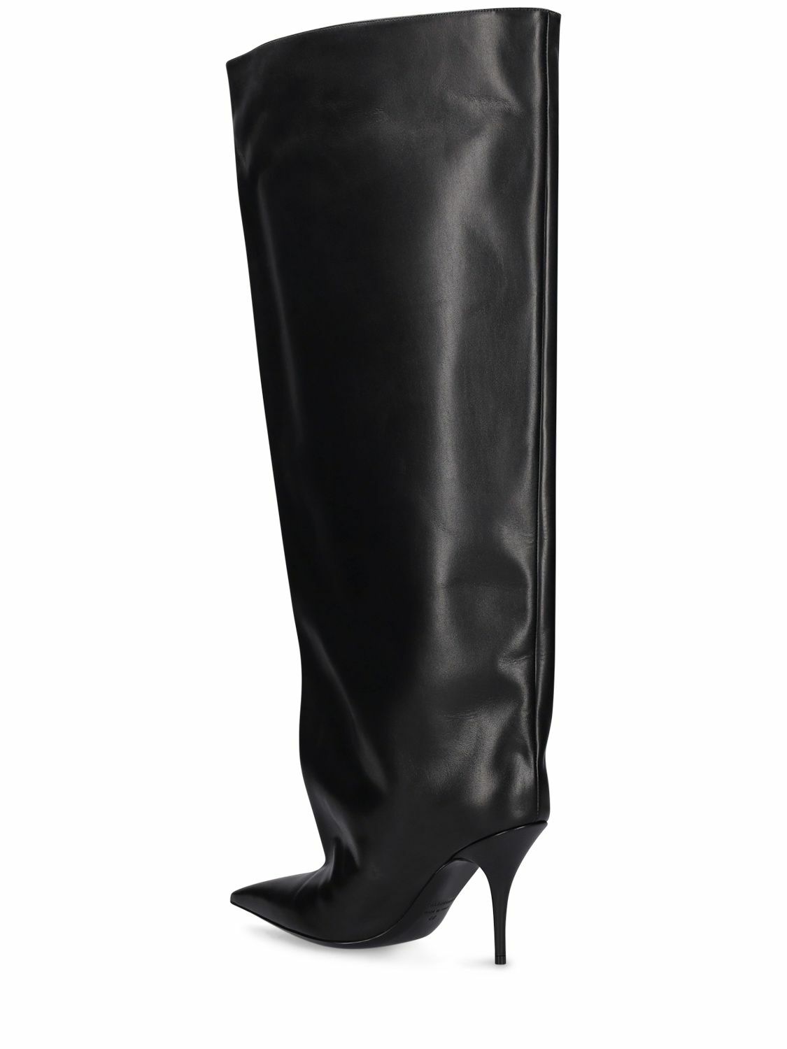BALENCIAGA - 90mm Waders Leather Boots