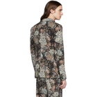 Dries Van Noten Multicolor Wool Floral Double-Breasted Blazer