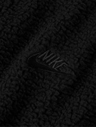 Nike - Club Logo-Embroidered Fleece Sweatshirt - Black