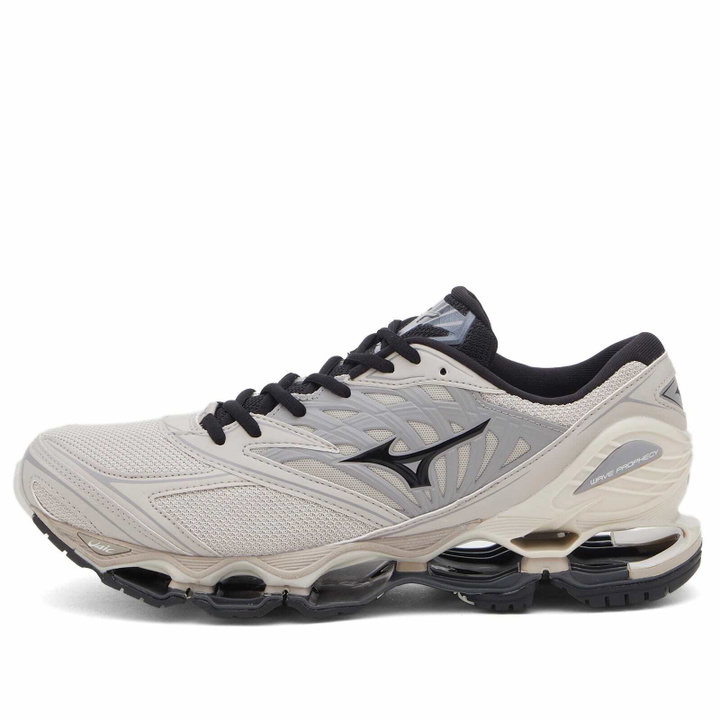 Photo: Mizuno Wave Prophecy LS Sneakers in Silver Cloud/Black/Opal Grey