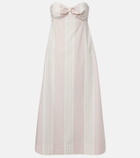 Posse Rosie striped cotton midi dress