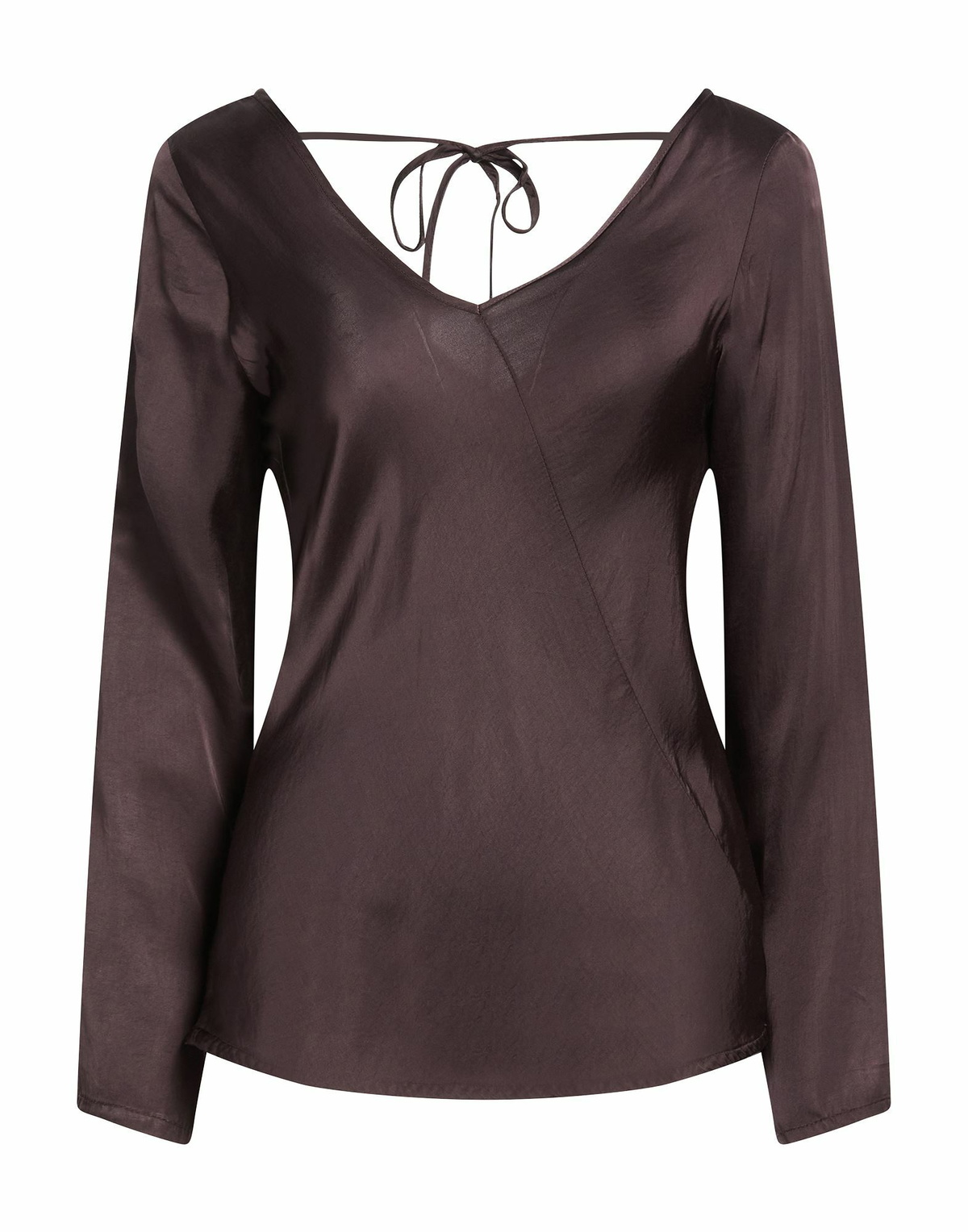Manila Grace Womens Top Chocolate in Brown