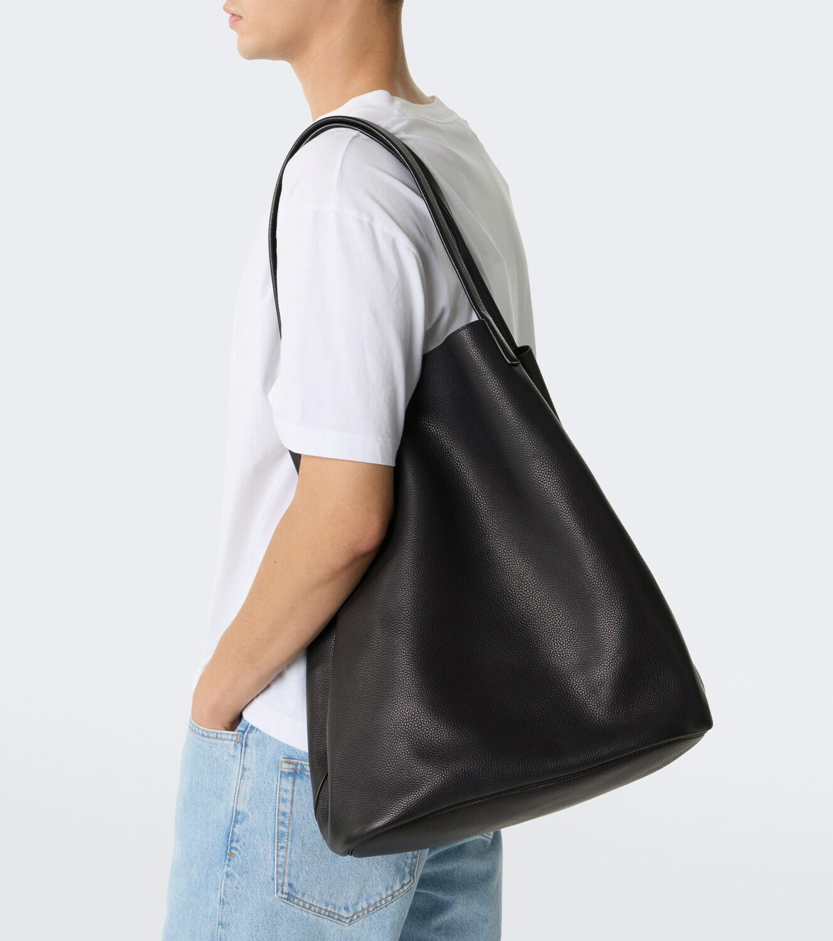 The Row Clement leather tote bag