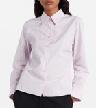 Calvin Klein Collection Pinstripe cotton poplin shirt