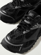 Bottega Veneta - Orbit Rubber, Mesh and Fishnet Sneakers - Black