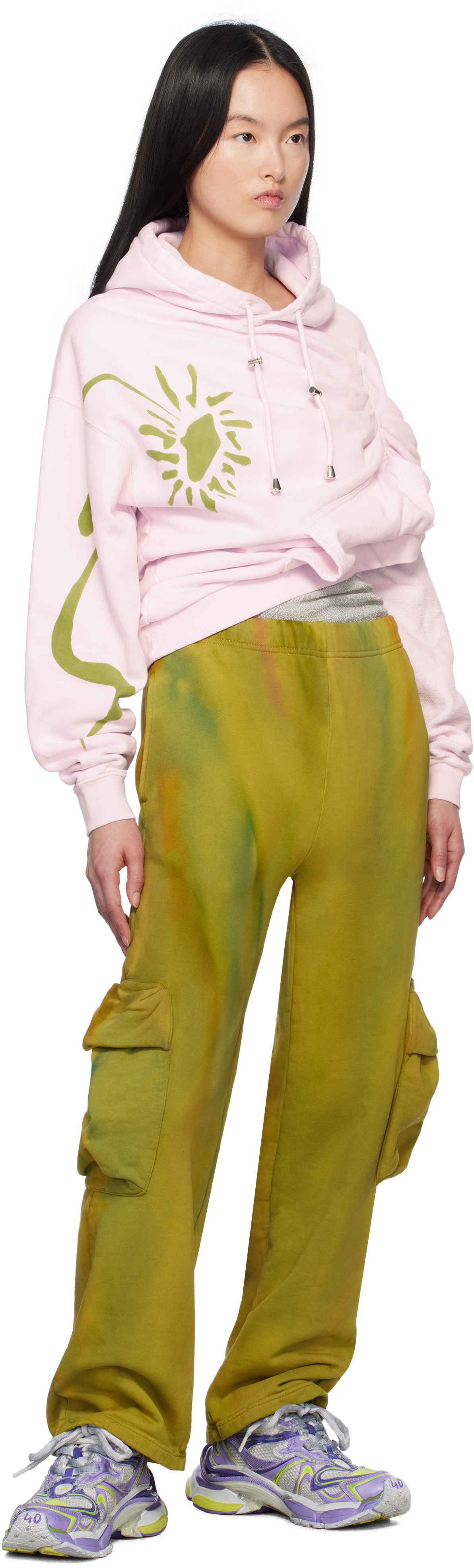Collina Strada Khaki Straight-Leg Cargo Pants