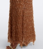 Georges Hobeika Embellished satin bustier gown