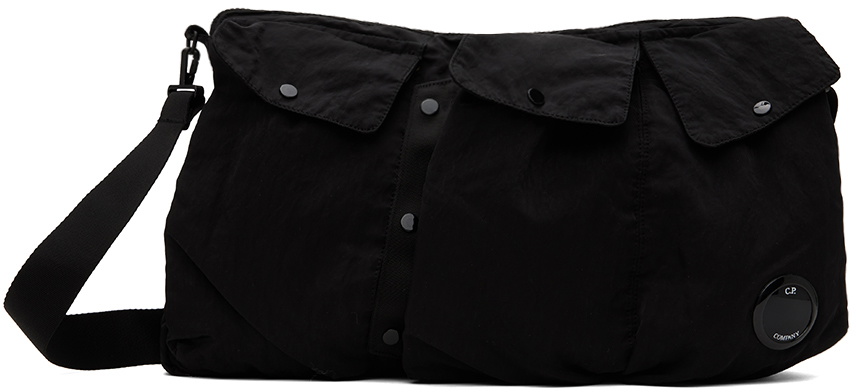 C.P. Company Black Nylon B Utility Bag C.P. Company