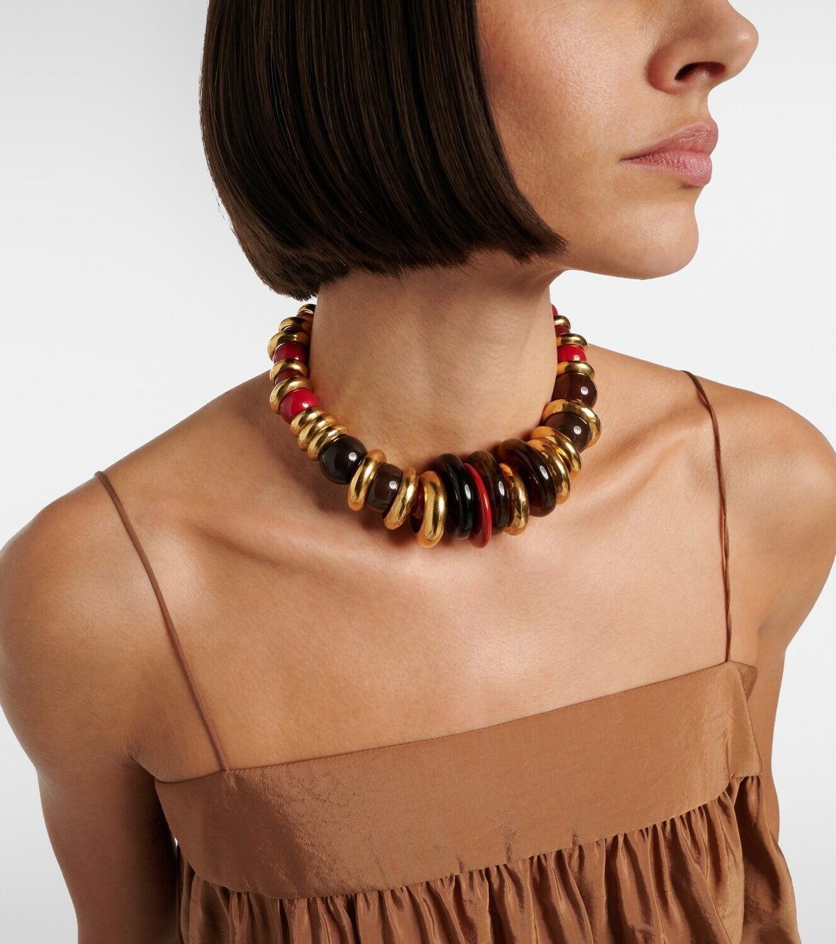 Saint Laurent Loulou beaded choker