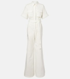 Elie Saab Belted cotton jumpsuit