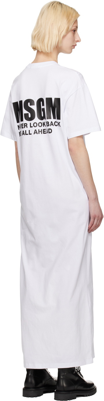 【送料&関税込】MSGM Logo Printed Side-slit Maxi Dress MSGM Maxi dresses for Women | Online Sale up to 84% off | Lyst