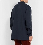 Jacquemus - Etienne Camp-Collar Lyocell Shirt - Navy