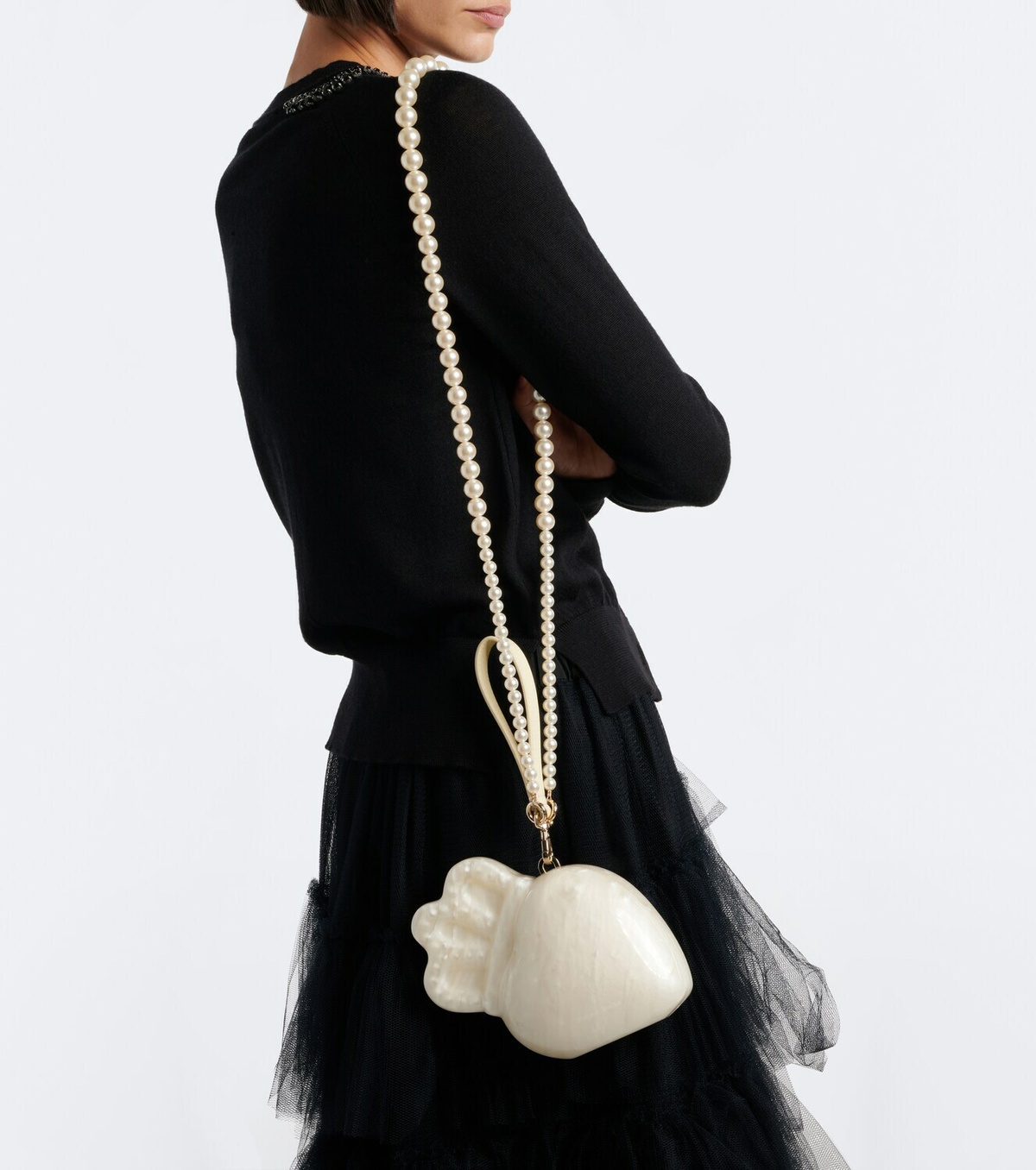 Simone Rocha Claddagh embellished clutch