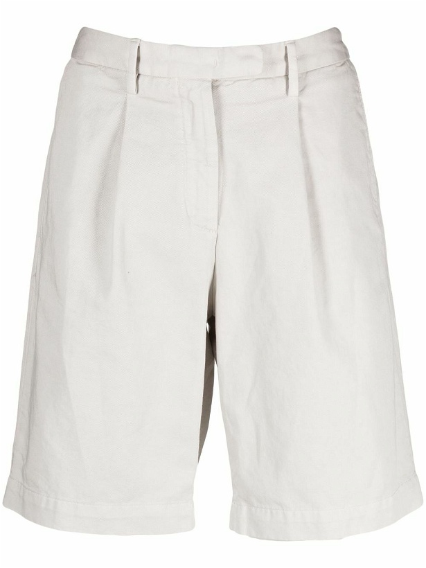Photo: BOGLIOLI - Cotton And Blend Linen Shorts