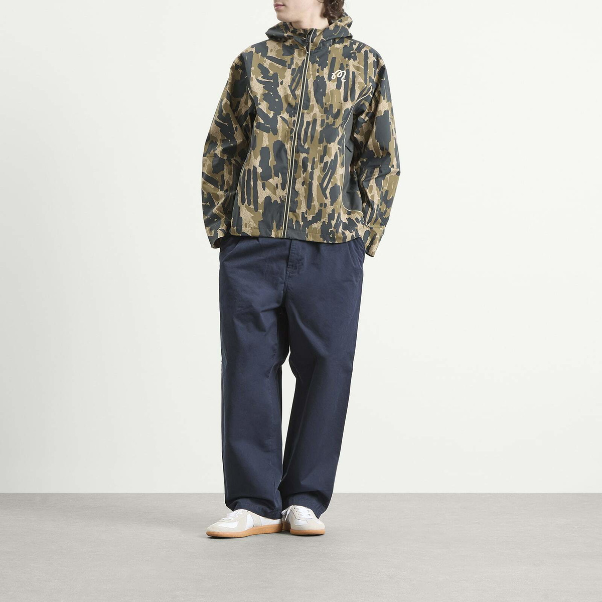 Malbon Men's Tour Divot Camo Rain Jacket in Bark Camo