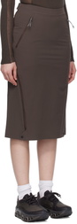 ROA Brown Y Zip Sport Skirt
