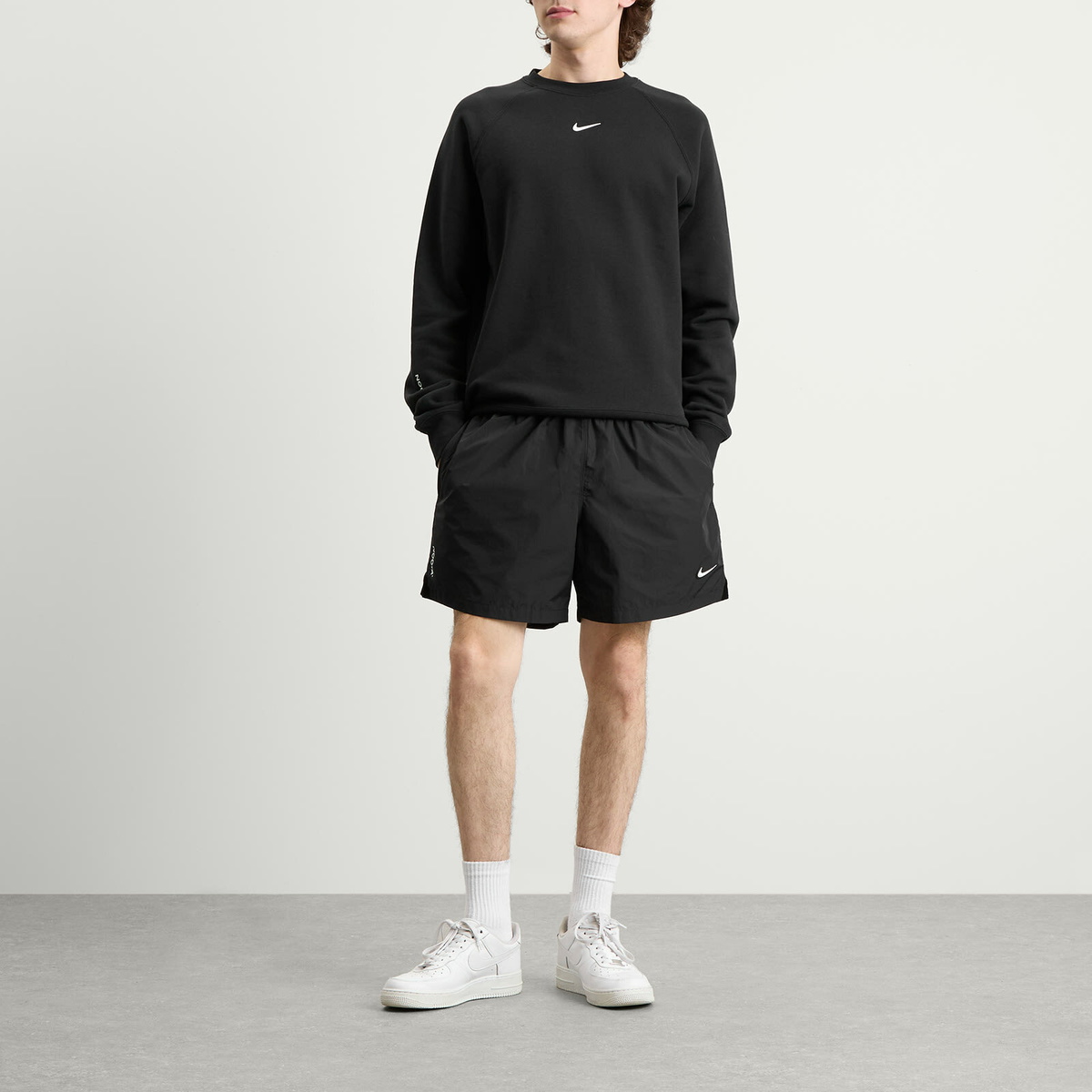 Nike Nocta Cardinal Stock Woven Short in Black/Black/White
