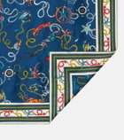 Alémais Printed silk twill scarf