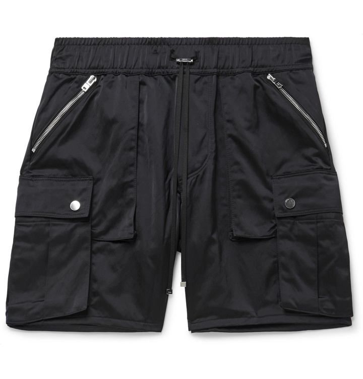Photo: AMIRI - Nylon Cargo Drawstring Shorts - Black
