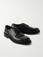 Canali - Fringed Leather Brogues - Black