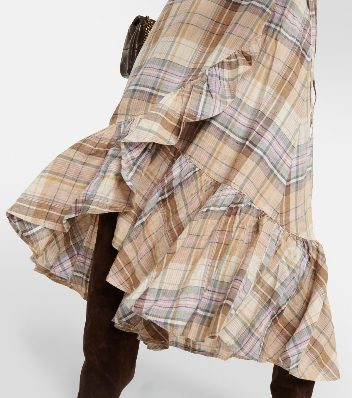 Polo Ralph Lauren Plaid linen dress Polo Ralph Lauren
