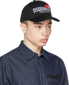 Dsquared2 Black & Red Tag Baseball Cap