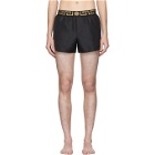 Versace Underwear Black and Grey Key Swim Shorts