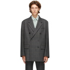 Solid Homme Grey Check Blazer