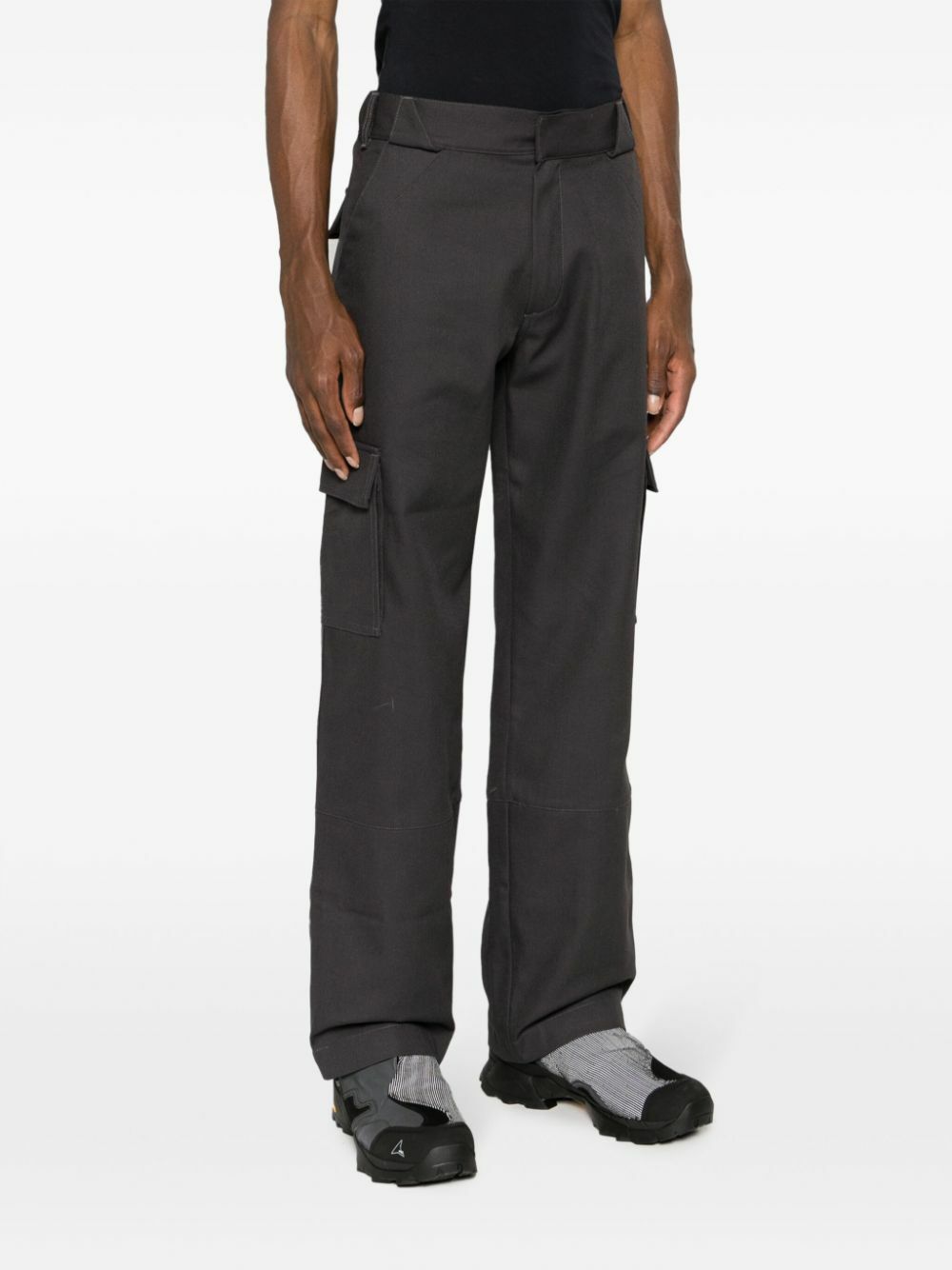 GR10K Grey Klopman Straight-Leg Trousers GR10K