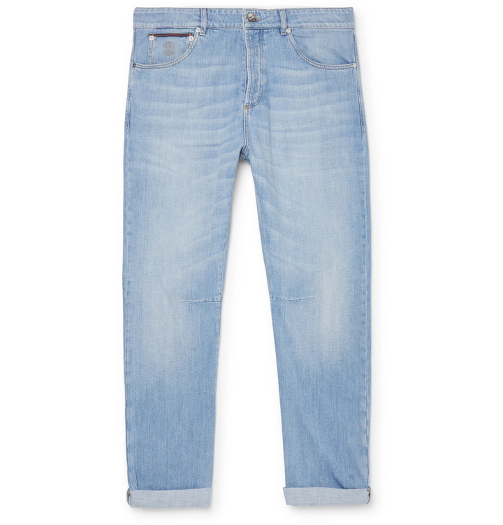 Photo: Brunello Cucinelli - Slim-Fit Selvedge Denim Jeans - Unknown