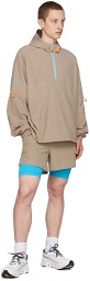 7 DAYS Active Taupe Two-In-One Shorts