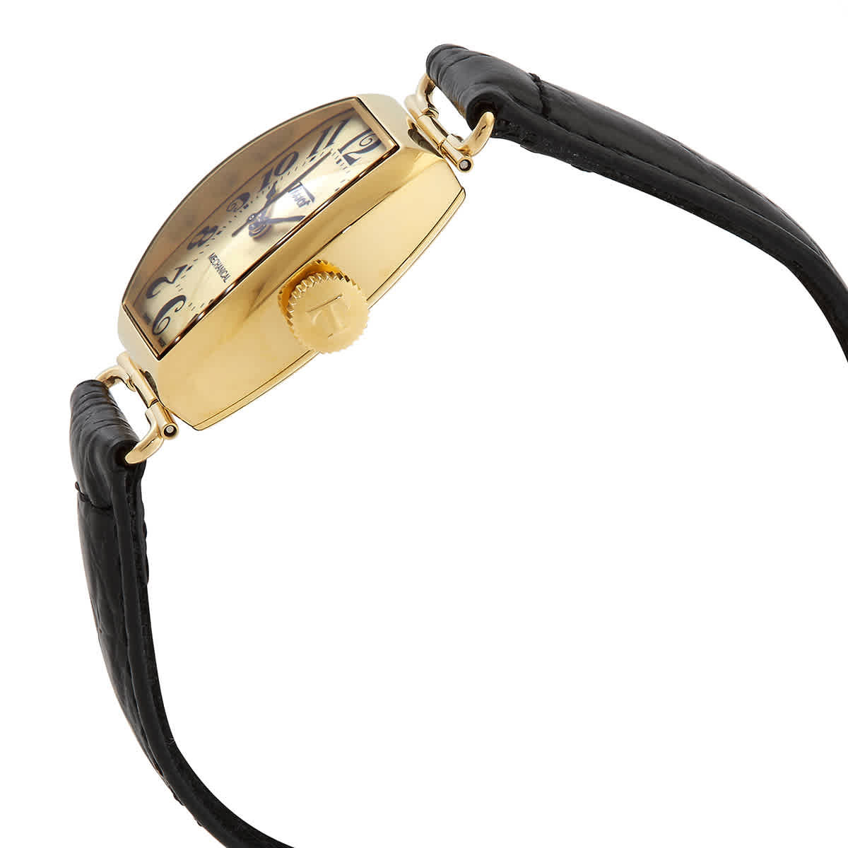 New Tissot Heritage Hand Ivory Dial Ladies Watch Tissot Heritage Porto Mechanical White Dial Leather Strap  main image 4