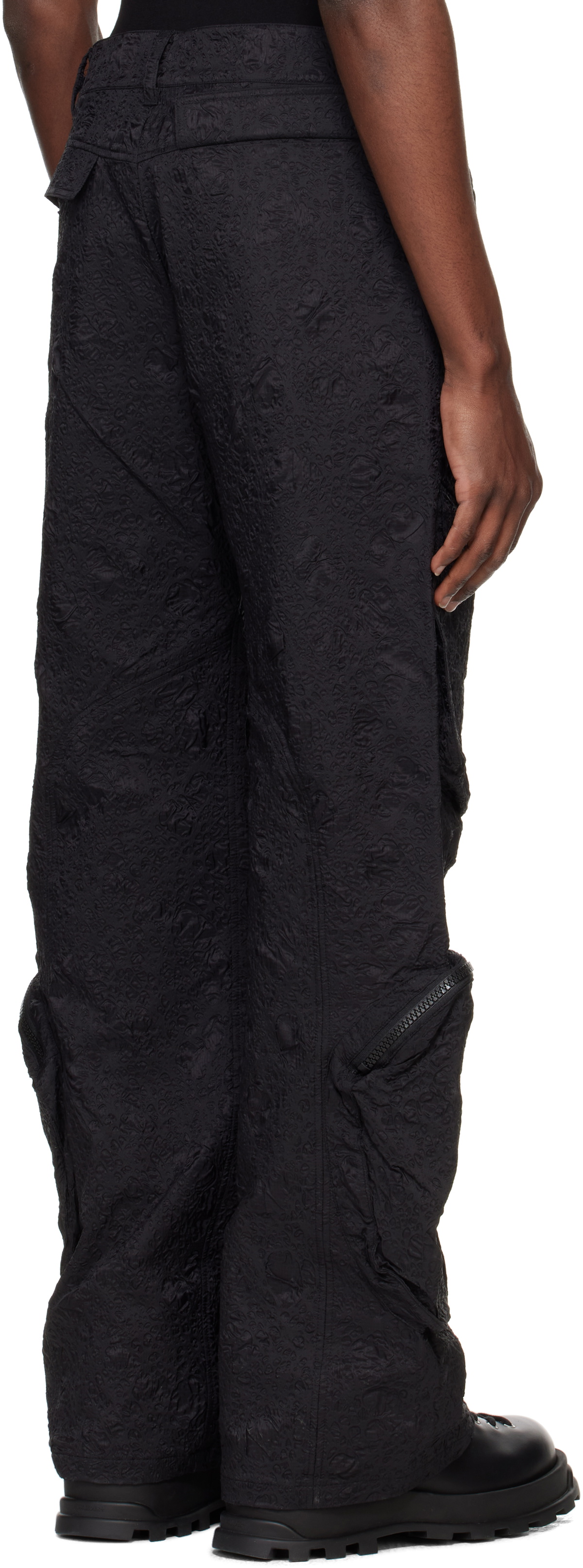 HELIOT EMIL Black Ventifact Cargo Pants