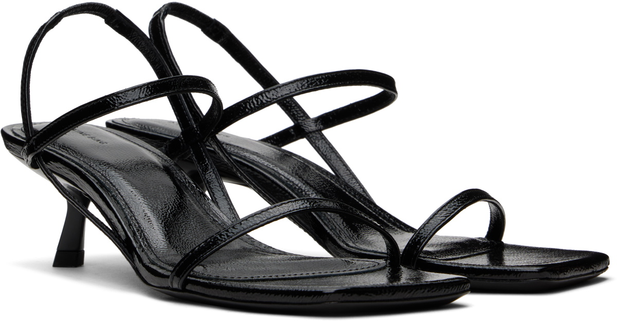 ANINE BING Black Hilda Heeled Sandals