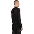 Rick Owens Black Long Sleeve Basic T-Shirt