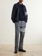 Thom Browne - Milano Stitch Wool, Linen and Cotton-Blend Sweater - Blue