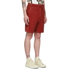 Maison Margiela Red Cotton Shorts