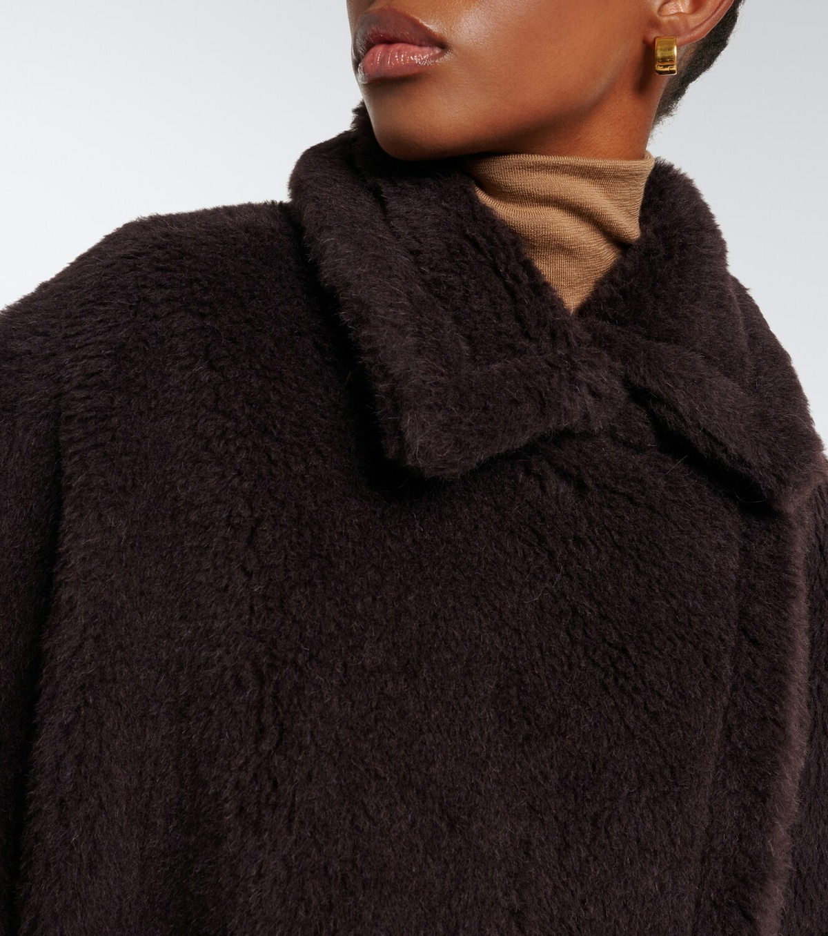 Max Mara Alpaca, wool, and silk cape
