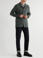 Mr P. - Pointelle-Knit Cotton and Lyocell-Blend Shirt - Gray