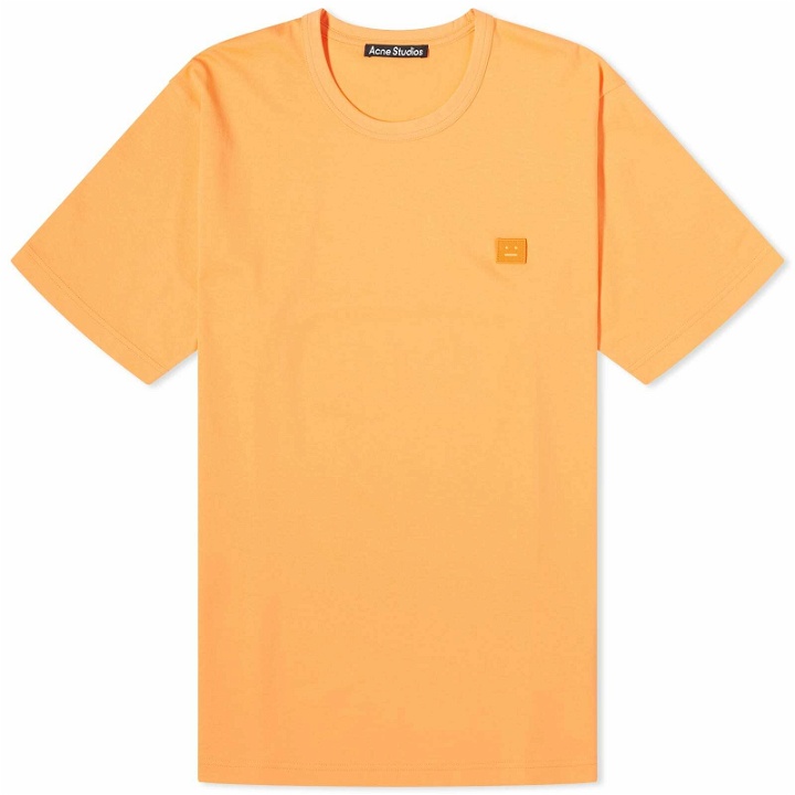 Photo: Acne Studios Men's Nash X Face T-Shirt in Mandarin Orange
